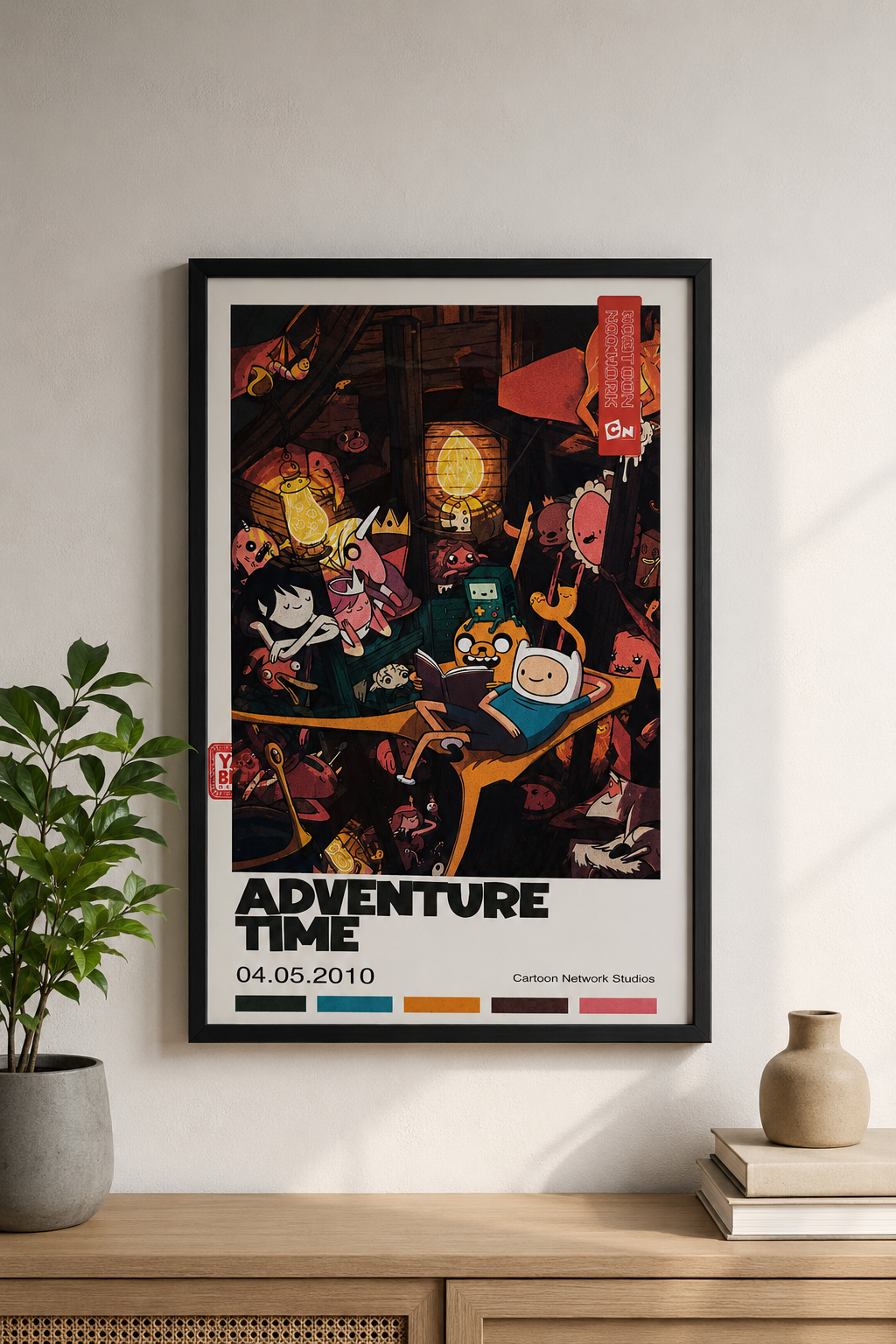 Adventure Time Classic Poster, Finn & Jake Art Print in Two Sizes
