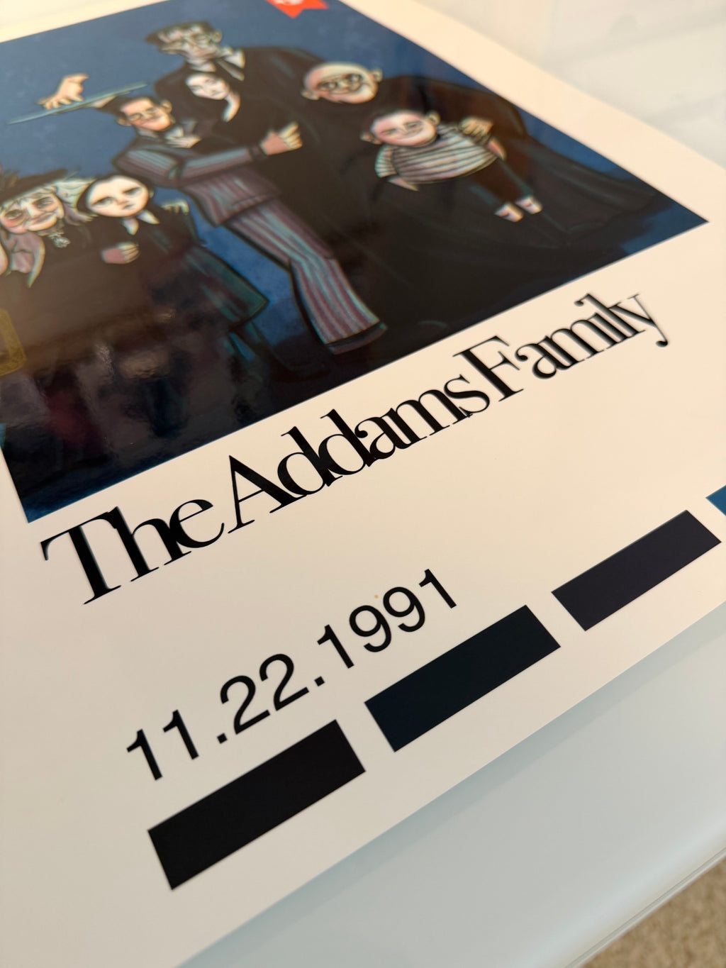 Addam’s Family illustration Poster Wall Art