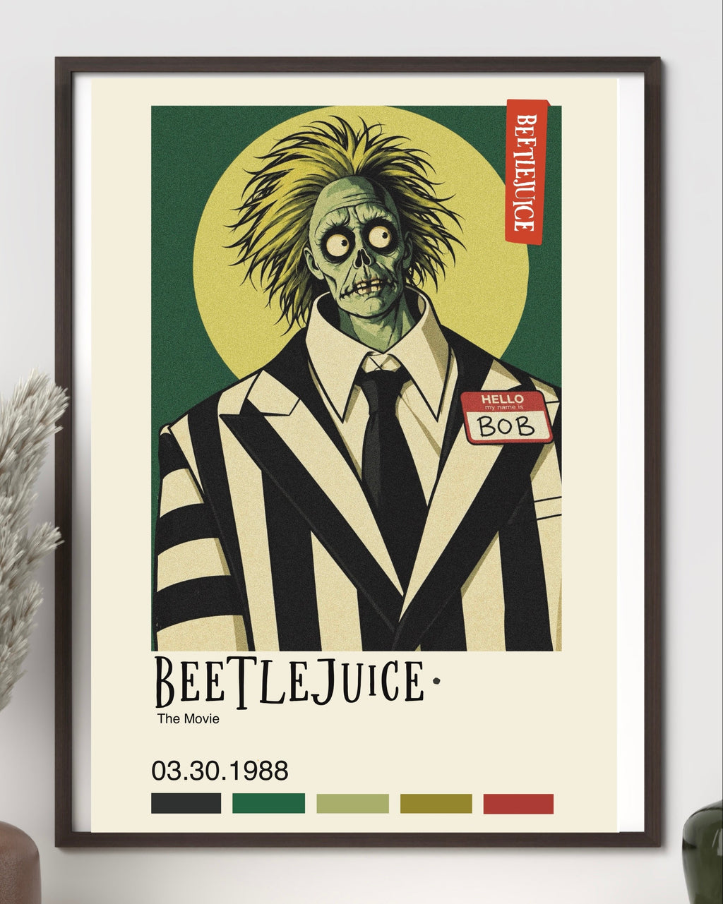 Beetle Juice Movie Poster Wall Art