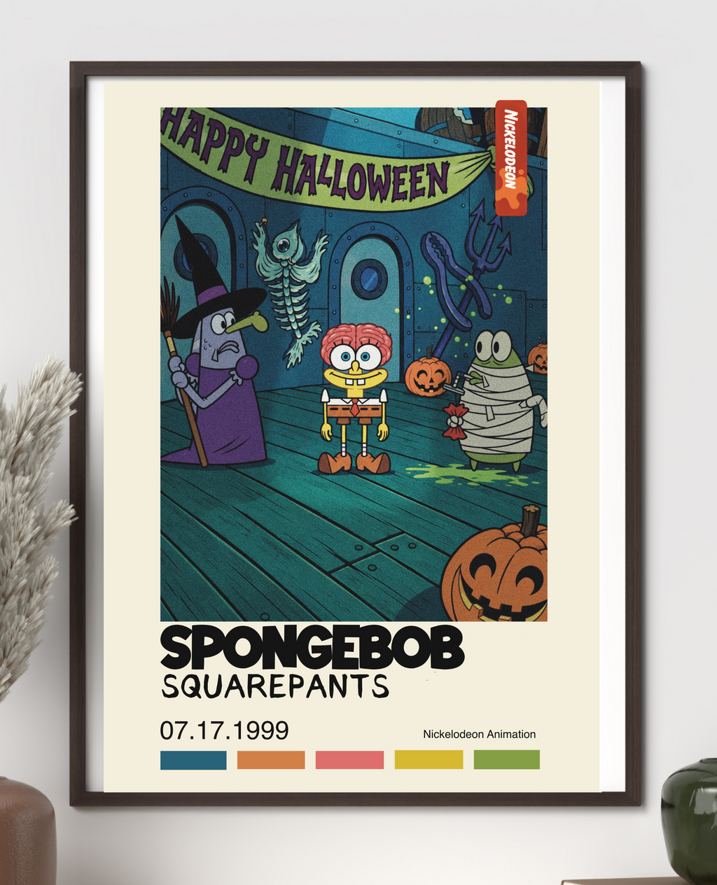 SpongeBob SquarePants Halloween Classic Poster Art Wall