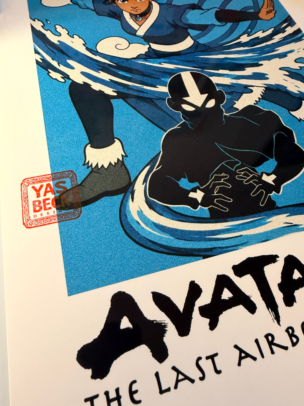 Avatar Poster, The Last Airbender Art Featuring Katara & Aang