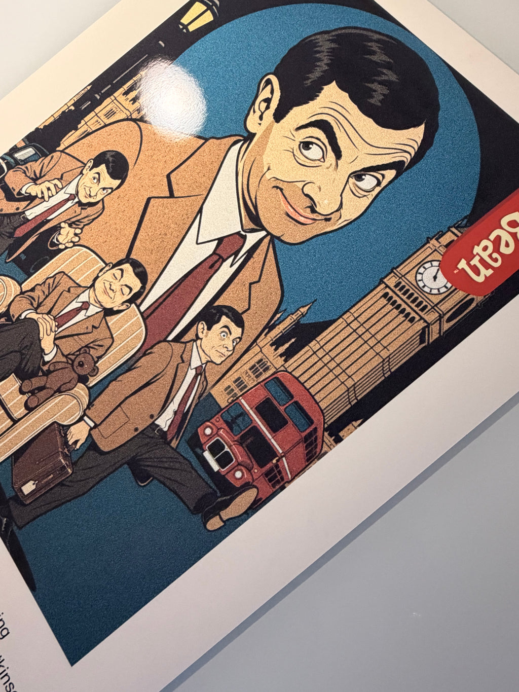 Mr Bean Poster | Vintage TV Art Featuring Rowan Atkinson | Retro Comedy Decor