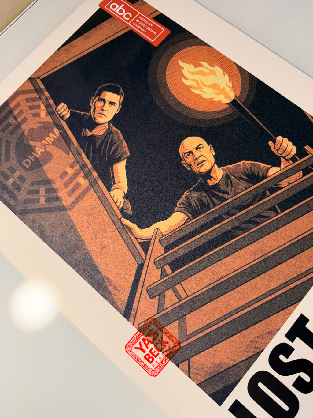 Lost Poster | Vintage TV Series Art Print Featuring John Locke & Jack