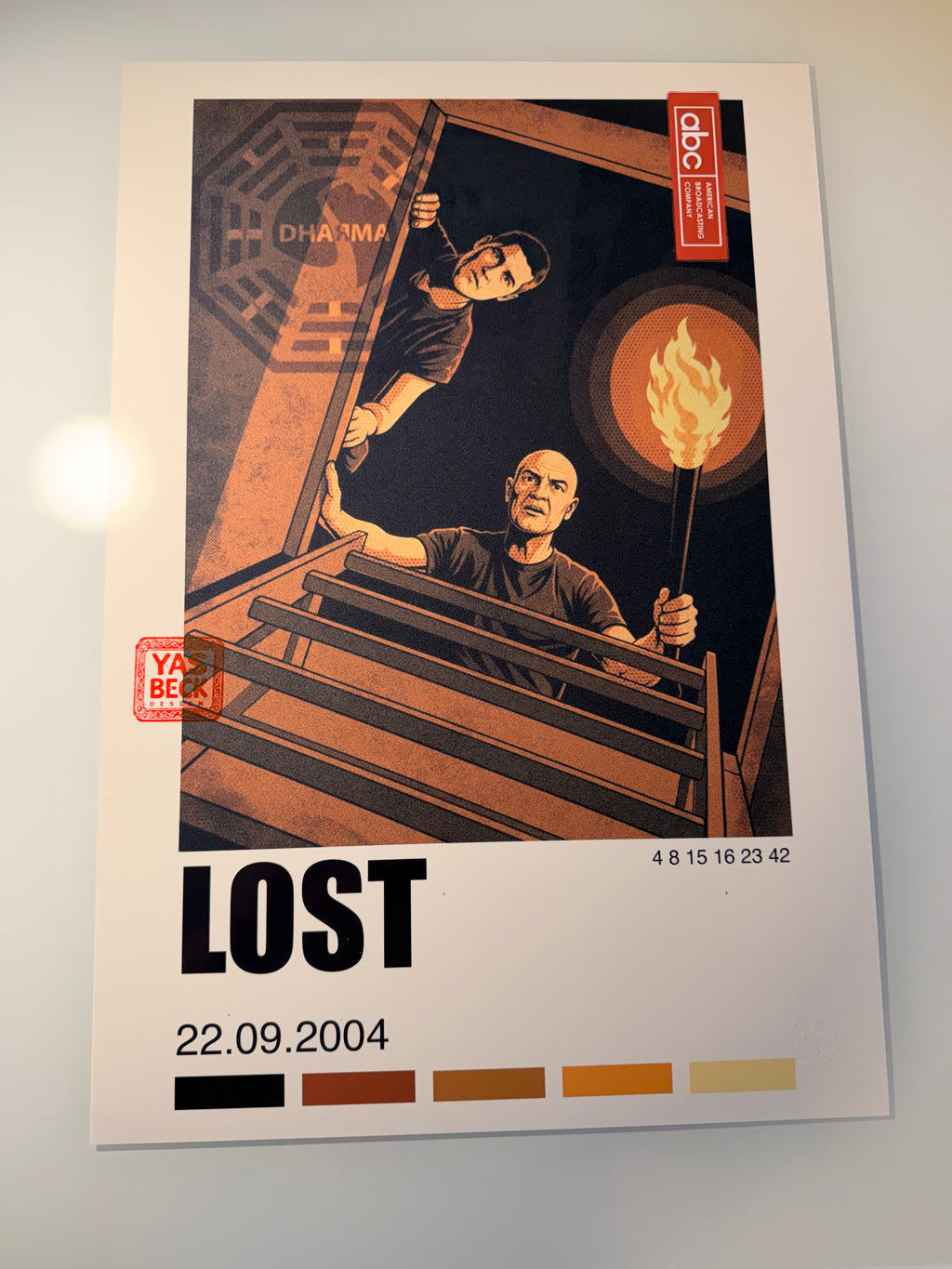 Lost Poster | Vintage TV Series Art Print Featuring John Locke & Jack