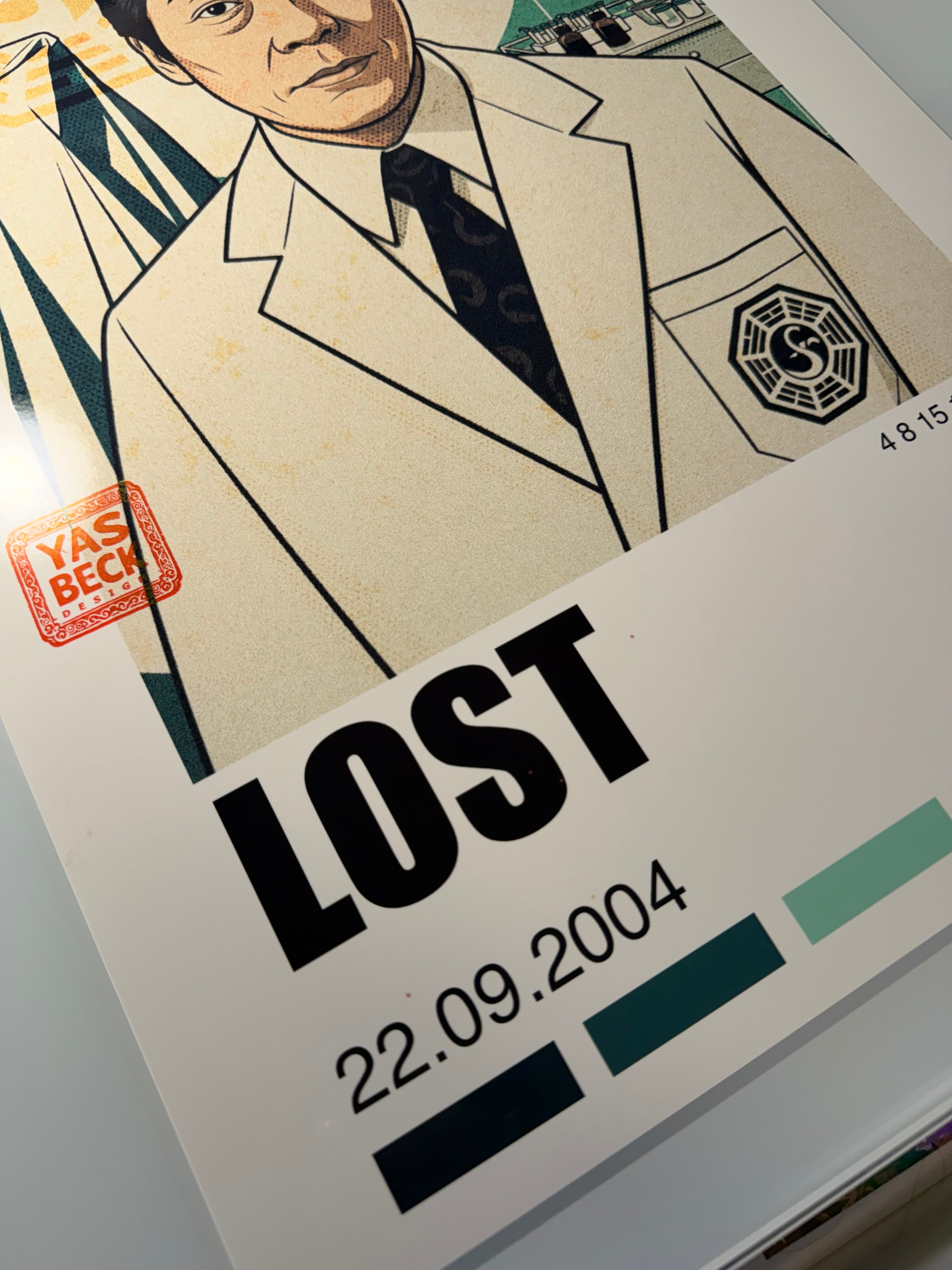 Lost Poster Featuring Dr. Pierre Chang | Vintage Dharma Initiative Art