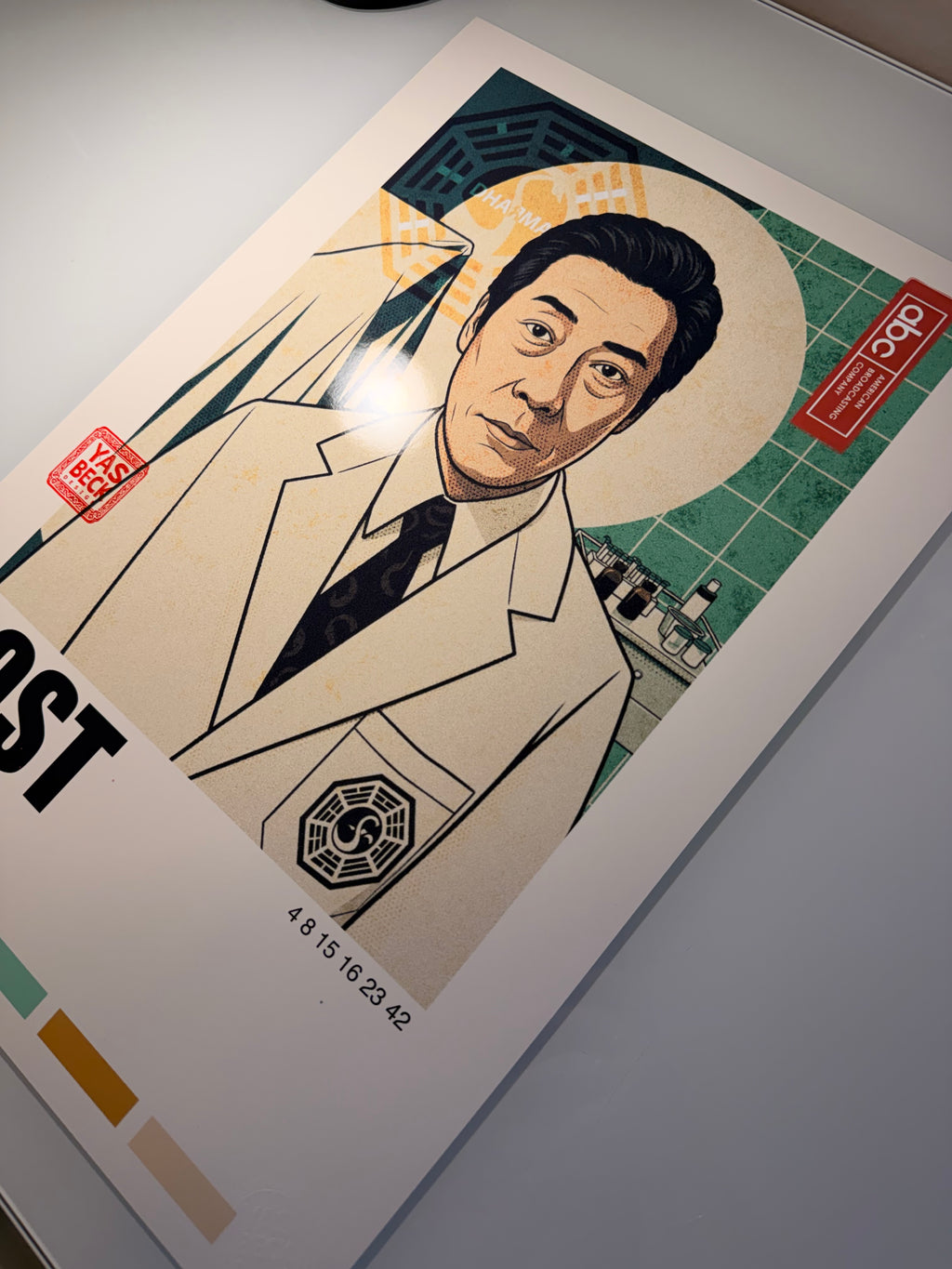 Lost Poster Featuring Dr. Pierre Chang | Vintage Dharma Initiative Art