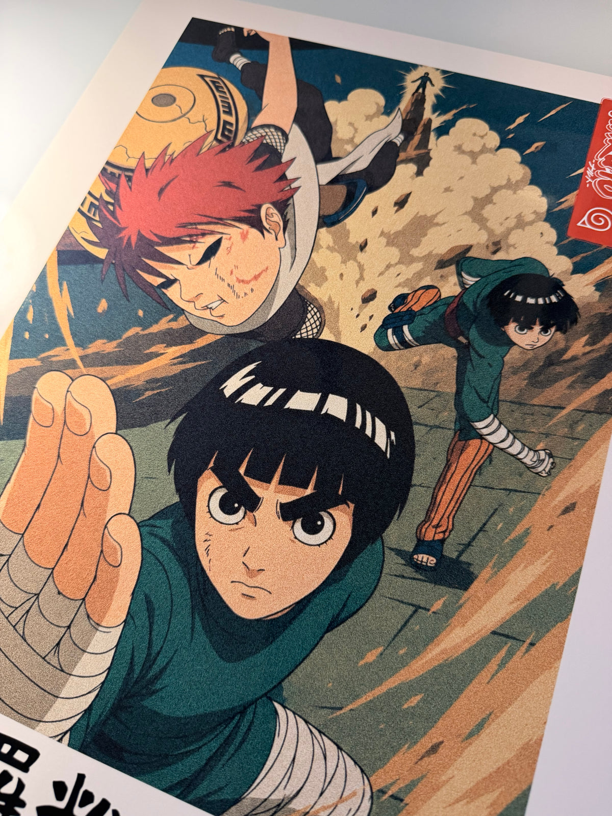 Naruto Episode 48 Vintage Anime Poster | Rock Lee, Gaara & Naruto Art Print | Japanese-Inspired Wall Art