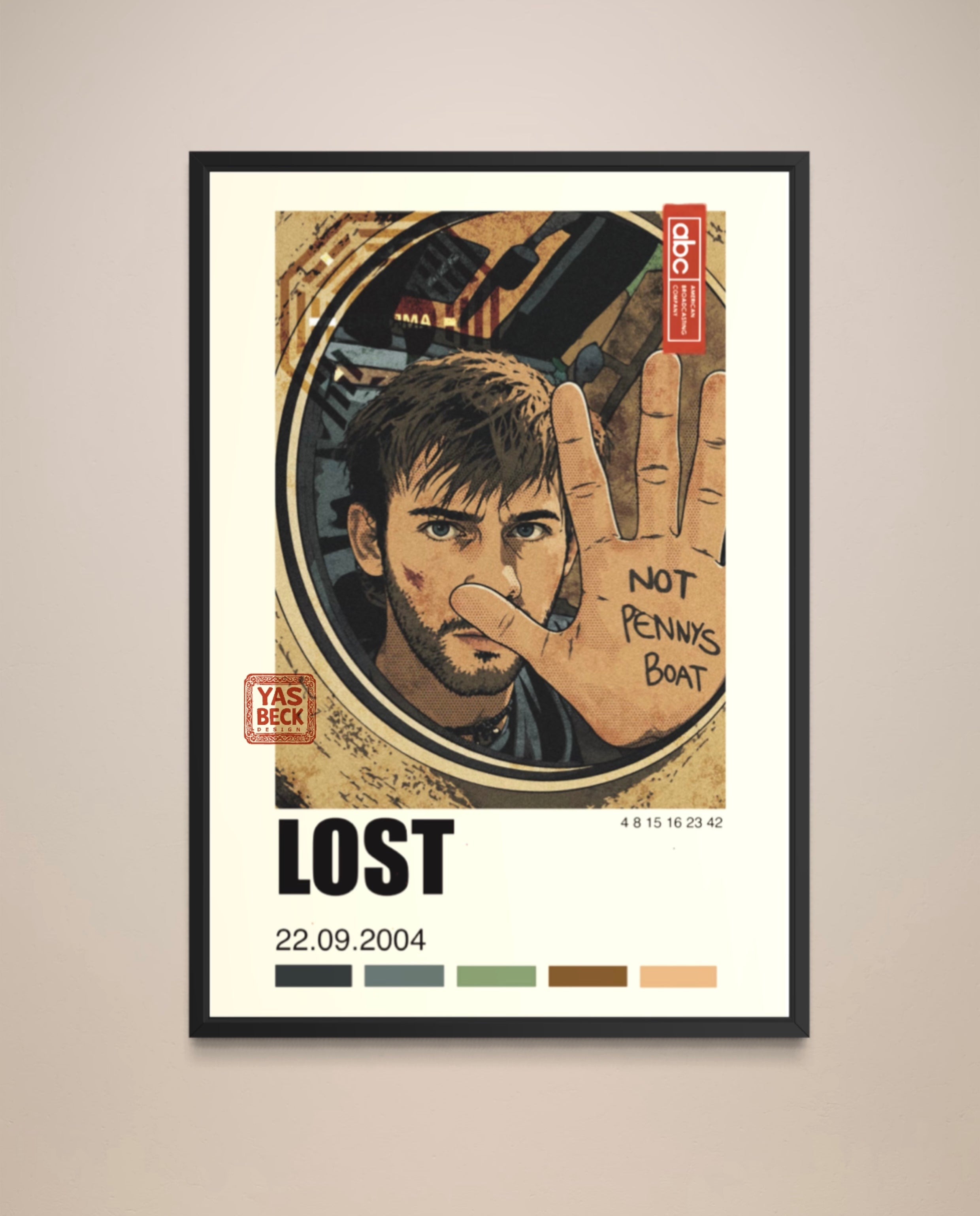 Lost Poster | Charlie Not Penny’s Boat Print | Vintage TV Show Wall Art