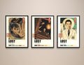 Lost Poster Set of 3 | Vintage TV Series Wall Art Prints