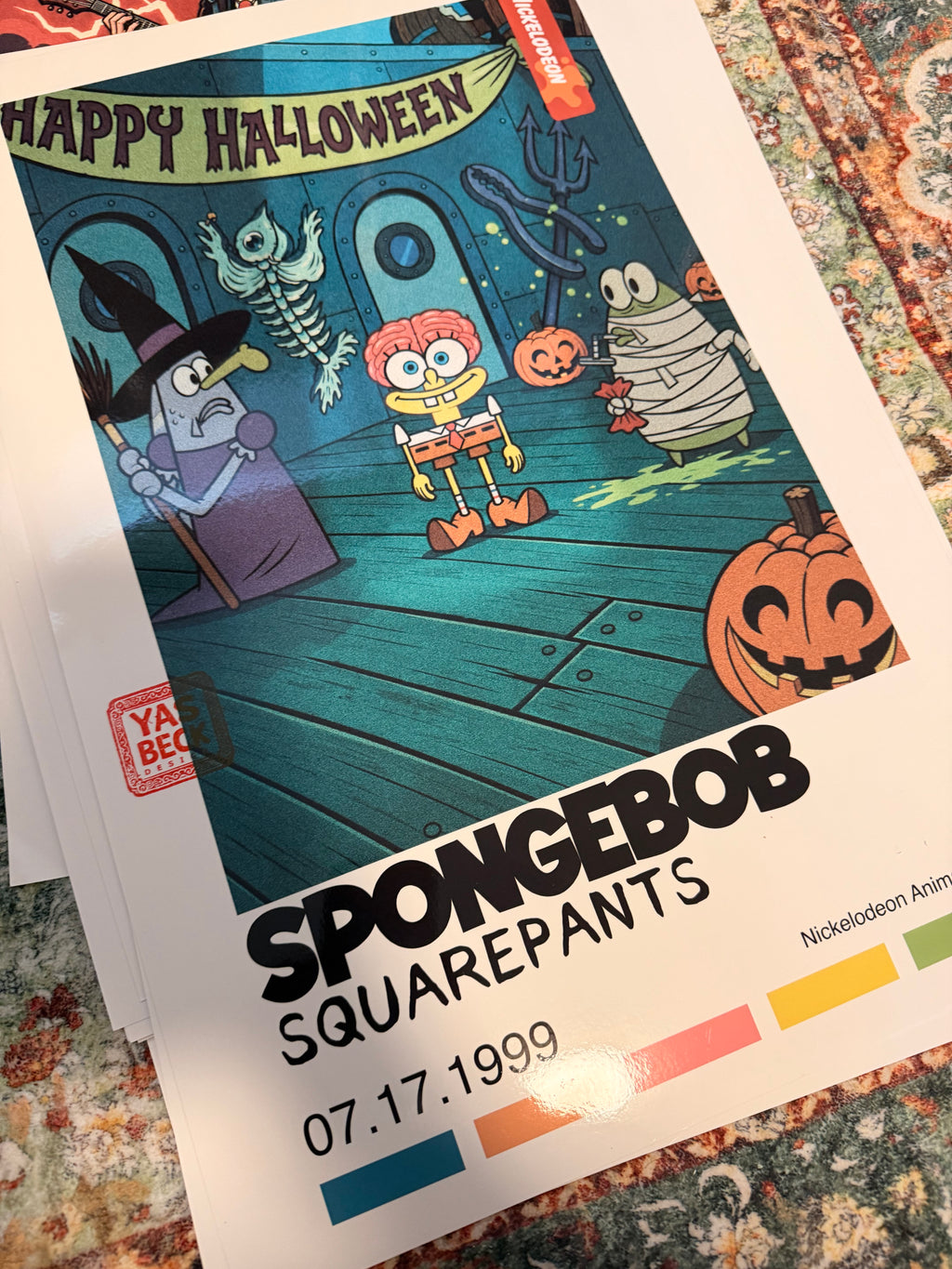 SpongeBob SquarePants Halloween Classic Poster Art Wall