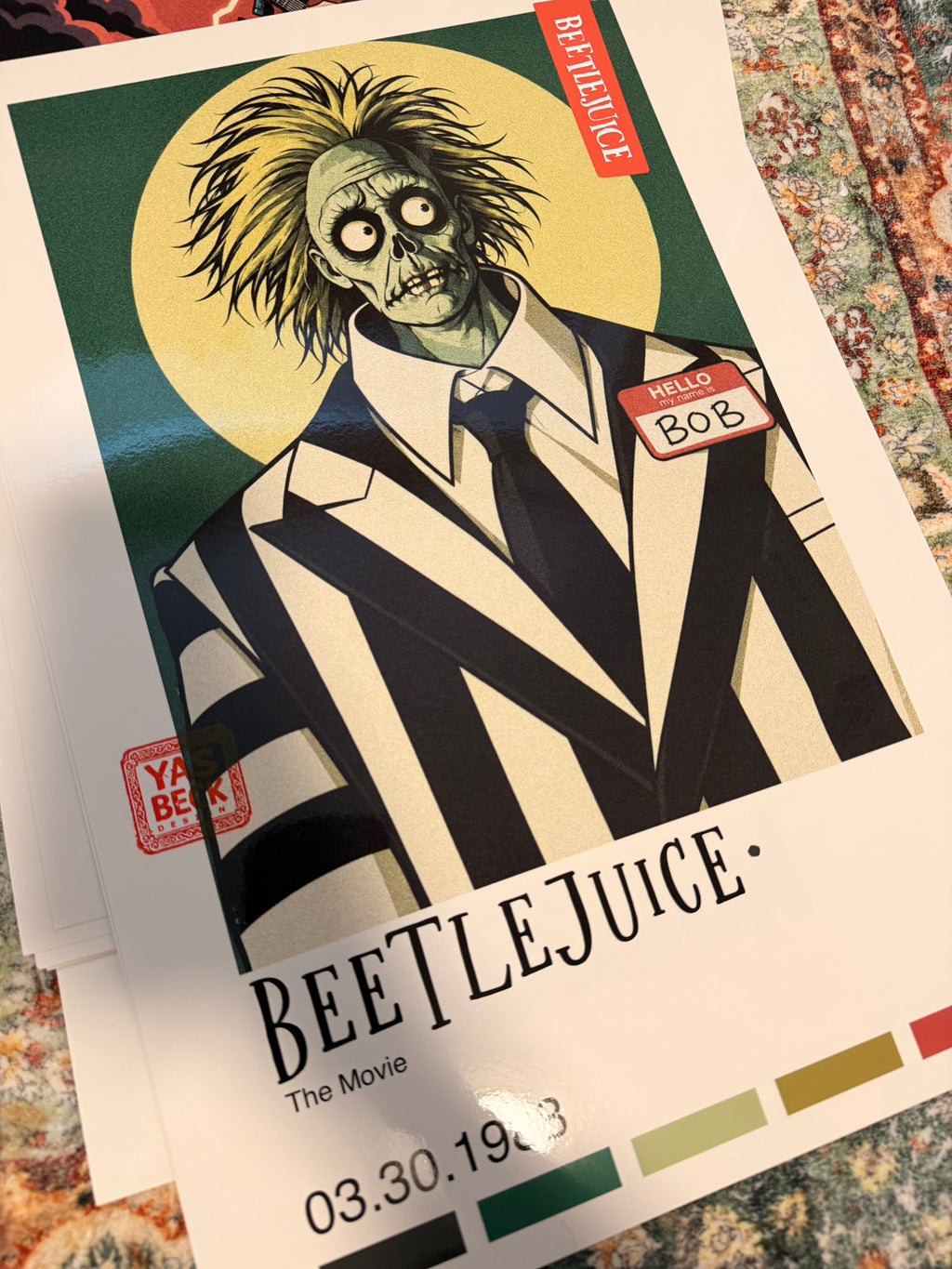 Beetle Juice Movie Poster Wall Art