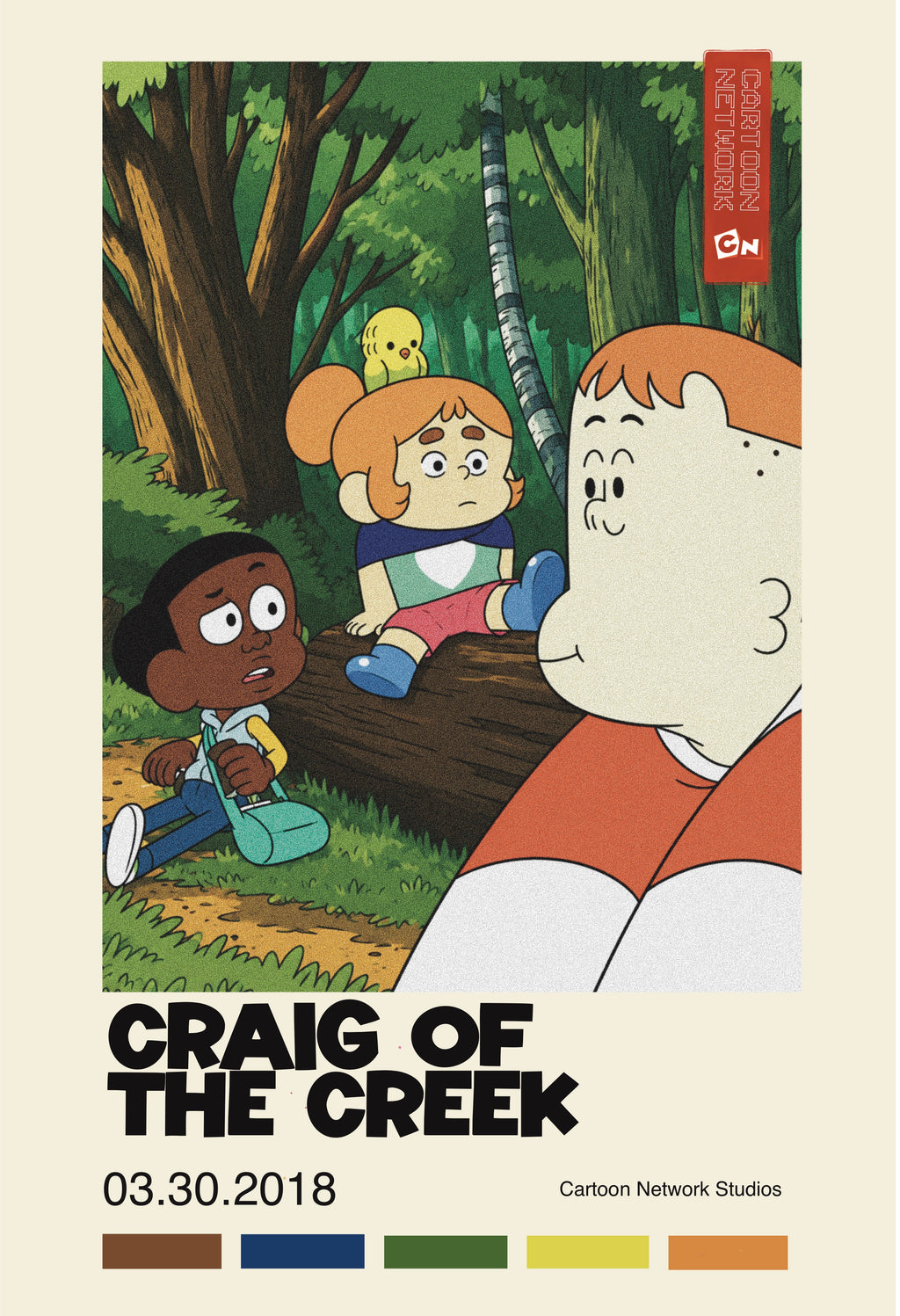 Craig of the Creek Classic Poster, Vintage Cartoon Wall Art Print
