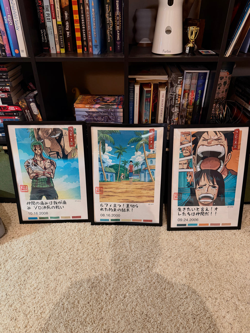 One Piece Wall Art Set, Iconic Anime Posters Featuring Zoro, Nami, and Luffy