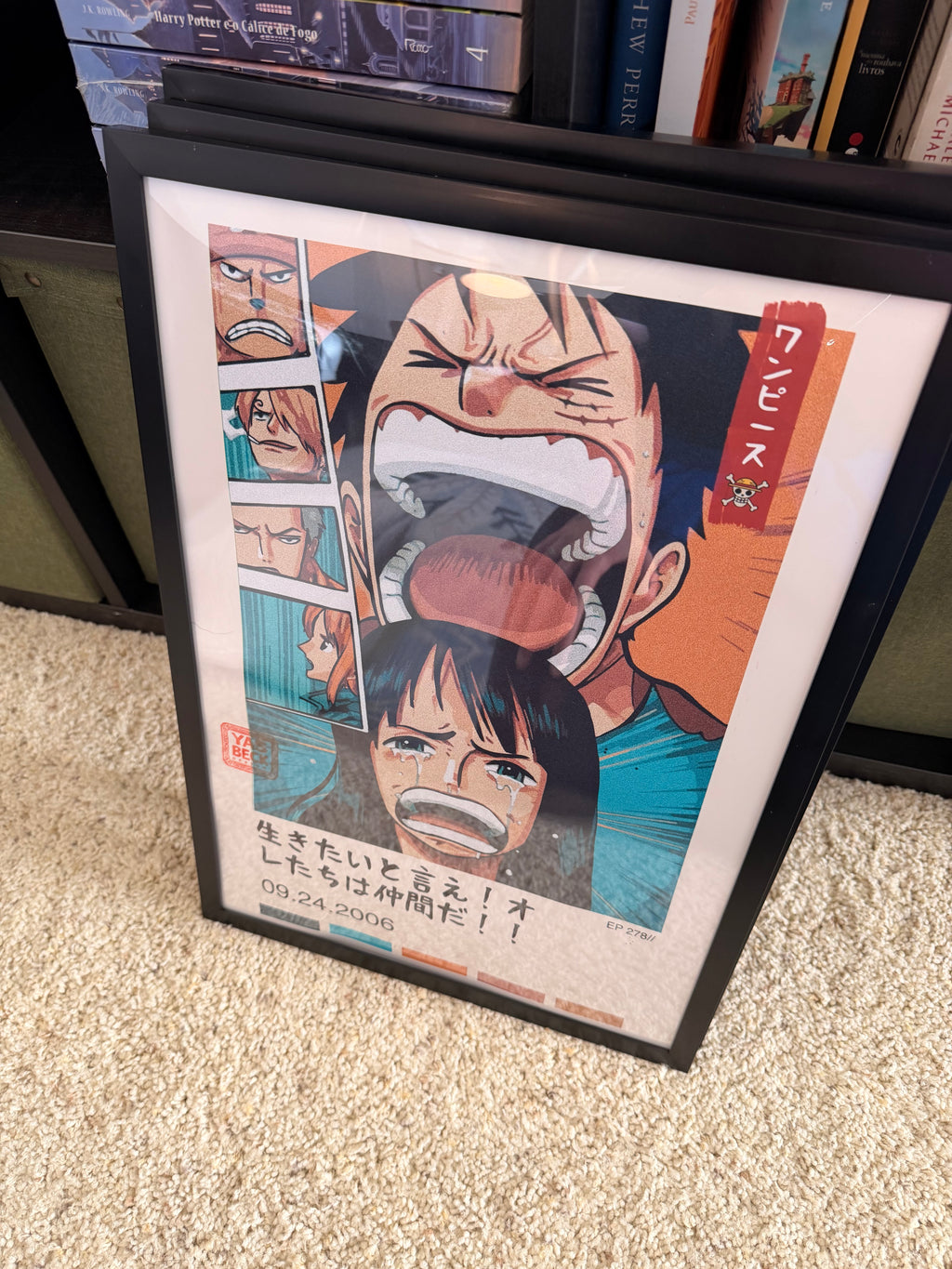 One Piece Wall Art Set, Iconic Anime Posters Featuring Zoro, Nami, and Luffy