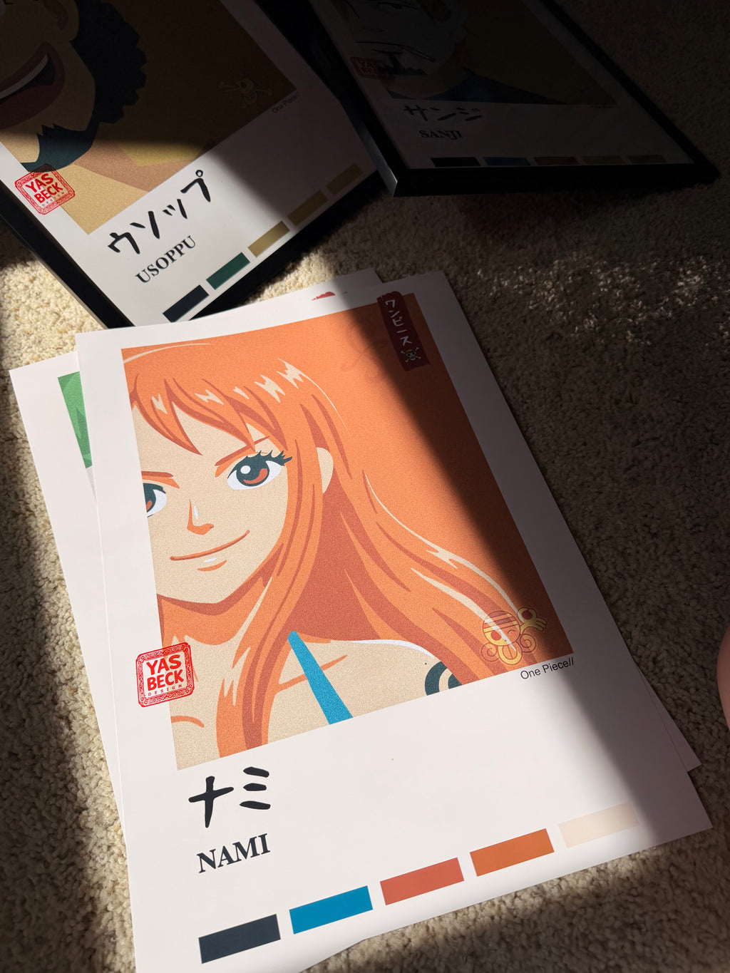 One Piece Nami Poster, Anime Art Print on Glossy Paper