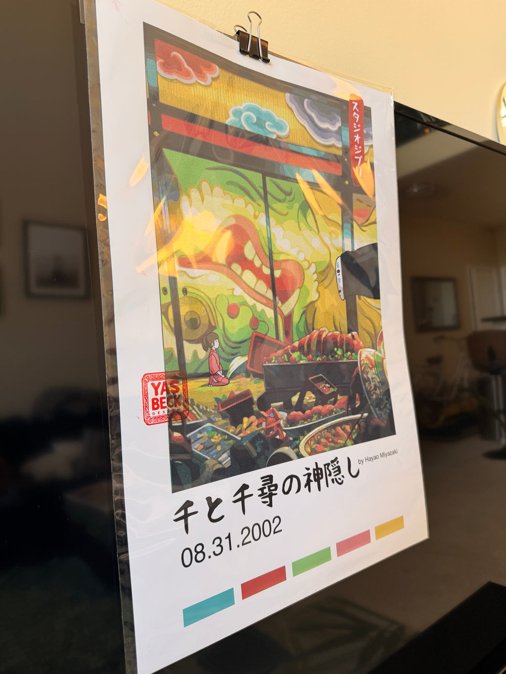 Spirited Away Poster, Studio Ghibli Wall Art in 2 Sizes