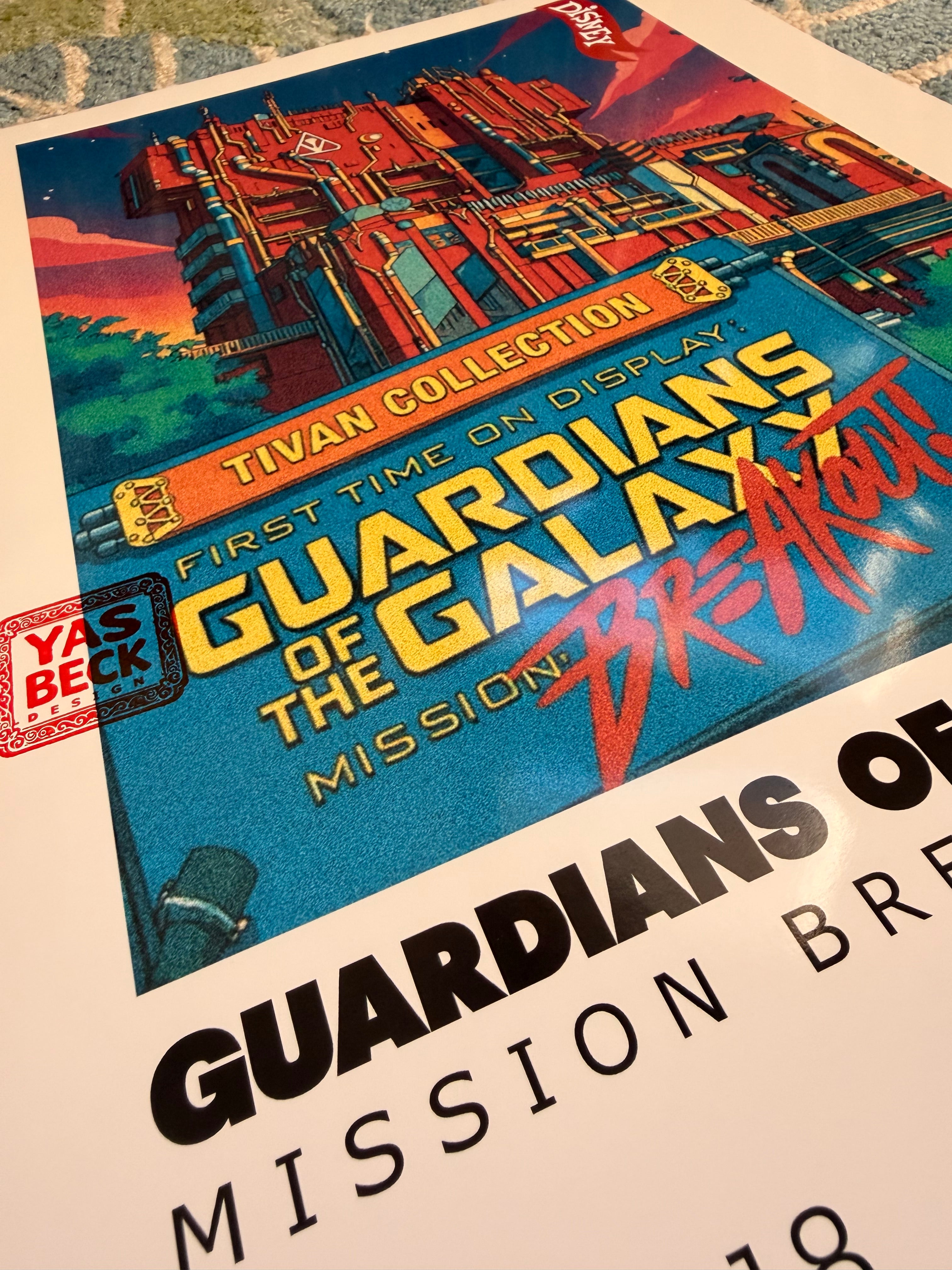 Guardians of the Galaxy Poster - Colorful California Adventure Fan Art Print