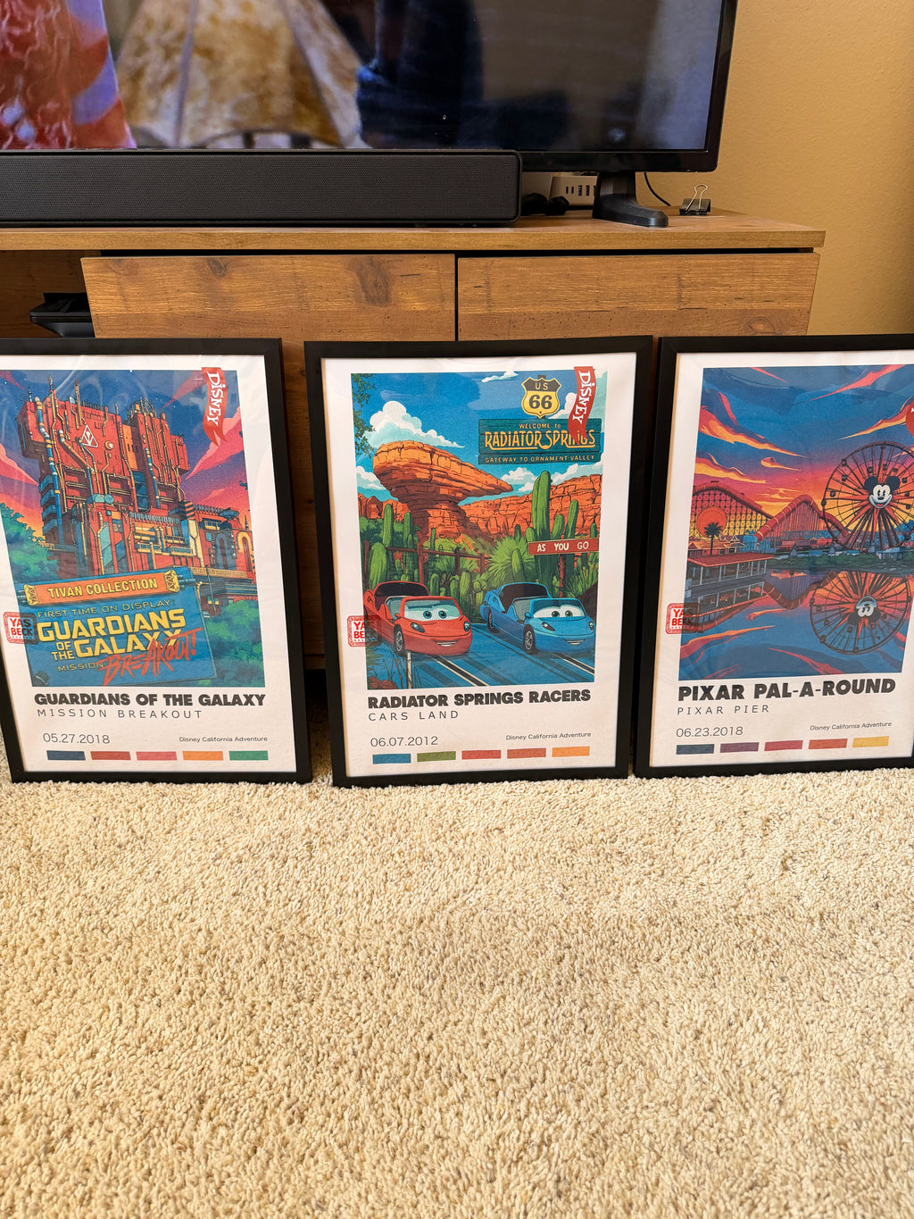 Theme Park Wall Art Poster Set - Disney California Adventure Prints