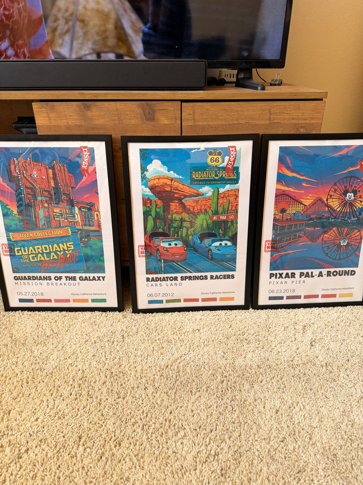 Theme Park Wall Art Poster Set - Disney California Adventure Prints