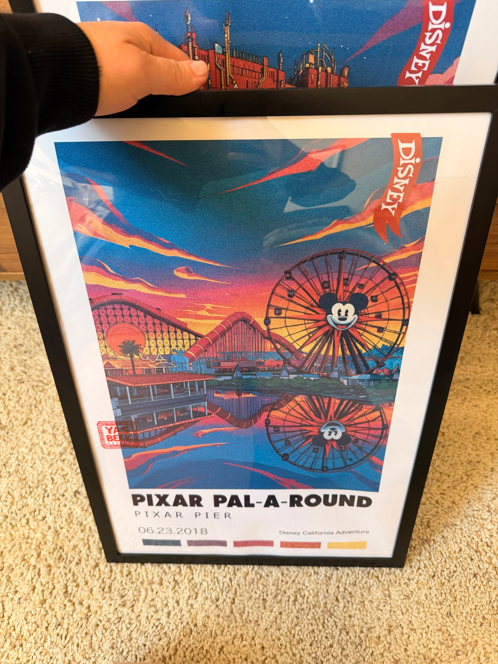 Pixar Pal-A-Round Poster, Disney California Adventure Wall Art Print