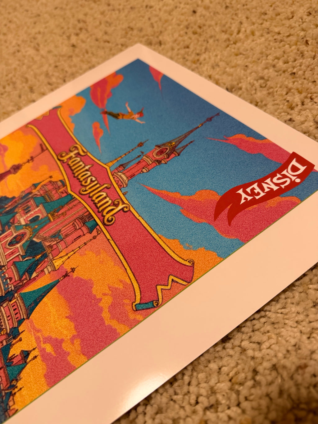 Fantasyland Poster, Disneyland Wall Art Print in Two Sizes