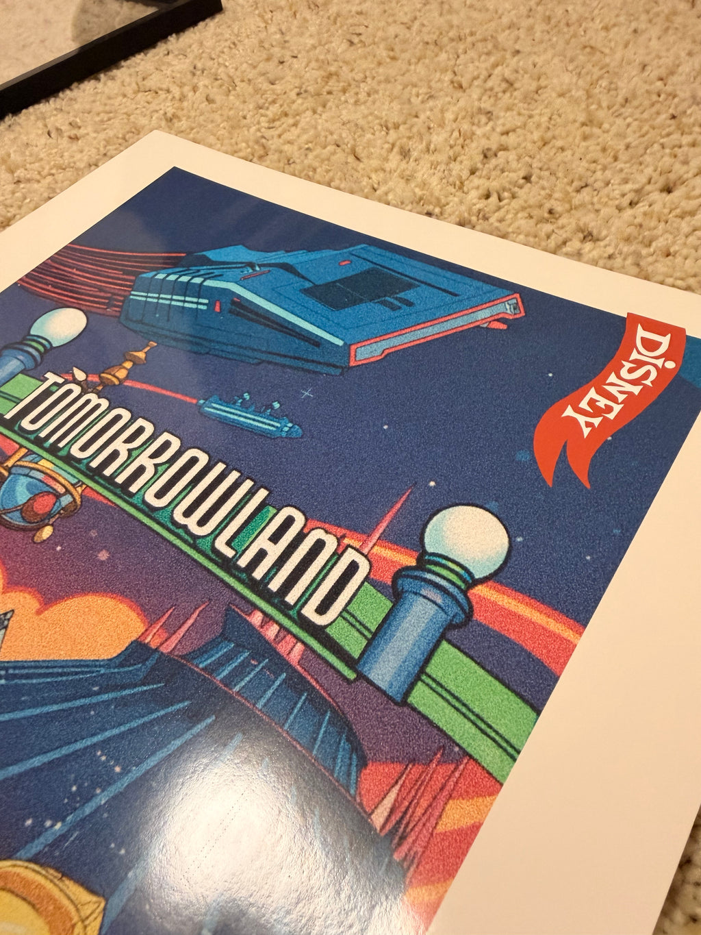 Disneyland Tomorrowland Poster - Colorful Wall Art Print for Disney Fans