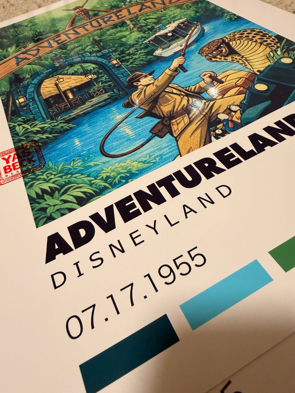 Adventureland Poster, Disneyland Wall Art in Glossy Print