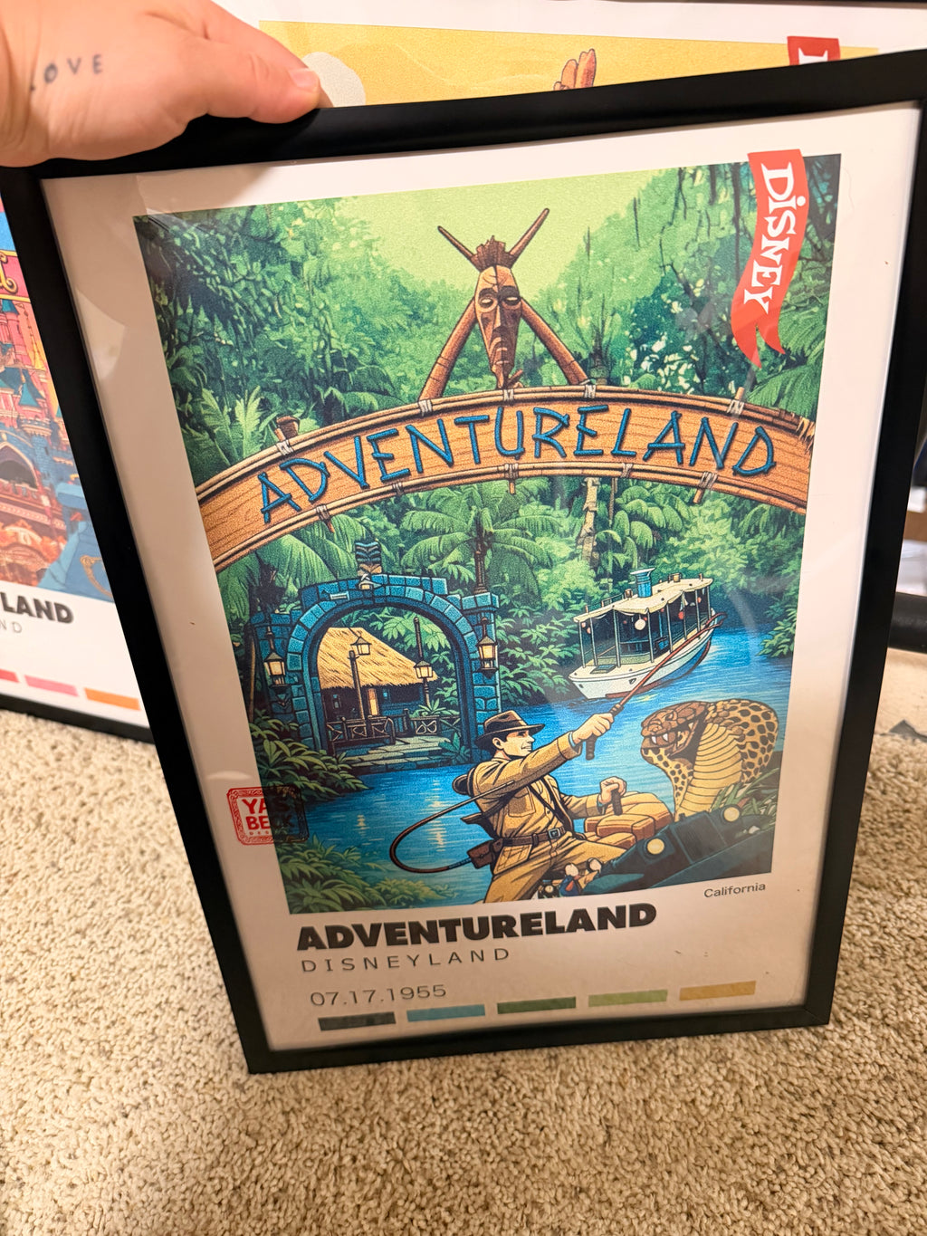Adventureland Poster, Disneyland Wall Art in Glossy Print