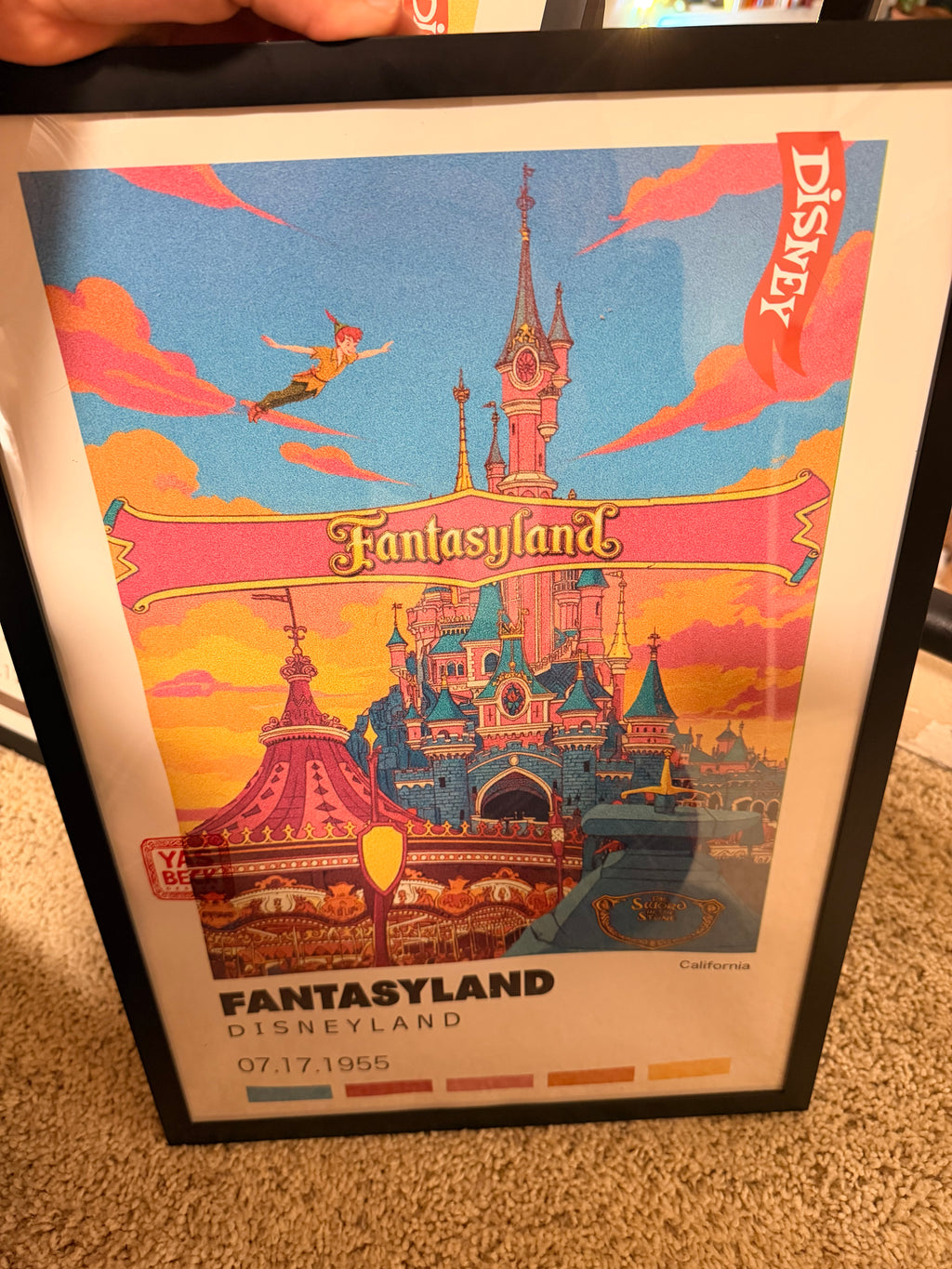 Fantasyland Poster, Disneyland Wall Art Print in Two Sizes