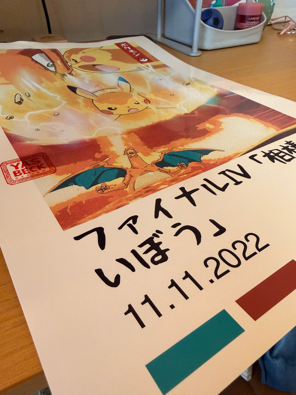 Pokemon Poster Featuring Pikachu vs Charizard, Epic Battle Art Print