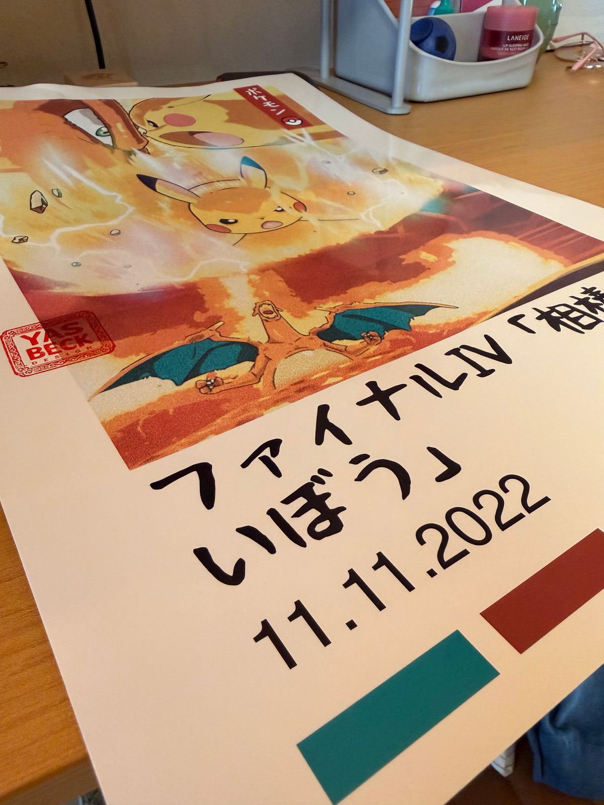 Pokemon Poster Featuring Pikachu vs Charizard, Epic Battle Art Print