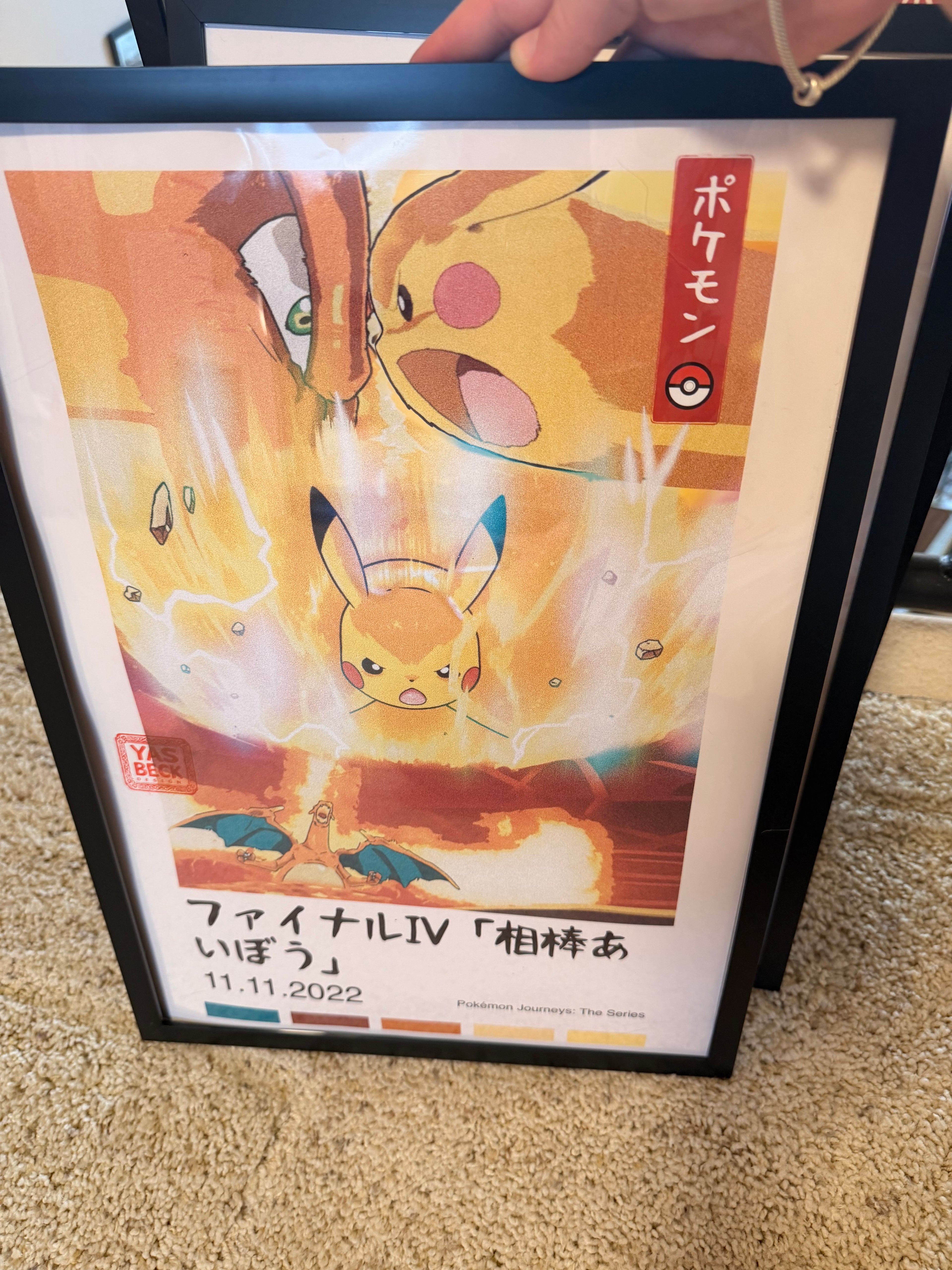 Pokemon Poster Set - Epic Battles Featuring Pikachu, Charizard & Blastoise