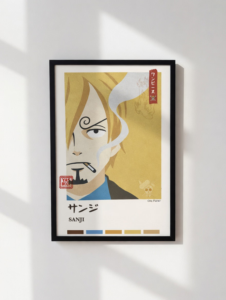 One Piece Poster of Sanji | Anime Wall Art Print | Collector's Edition