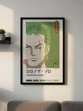 One Piece Wall Art, Roronoa Zoro Poster in Two Sizes