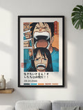 One Piece Poster, Luffy and Robin EP 278 Fan Art Print in Two Sizes