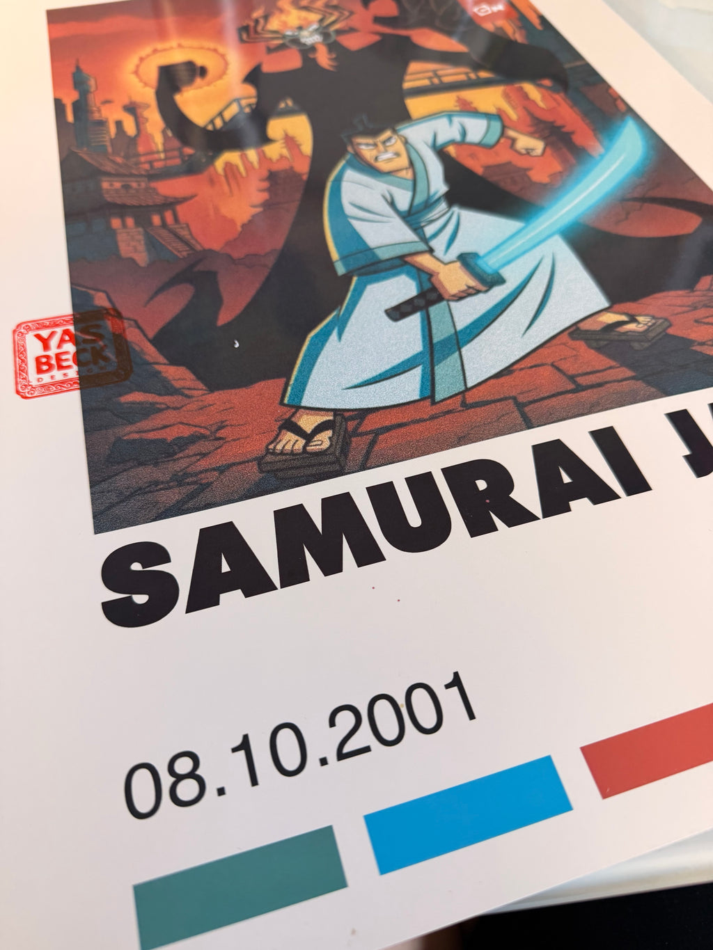Samurai Jack Poster, Vintage Cartoon Network Wall Art in Two Sizes