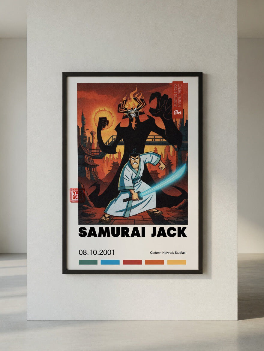 Samurai Jack, Courage Dog, Ed Edd n Eddy Cartoon Posters (Set of 3)