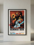 Samurai Jack Poster, Vintage Cartoon Network Wall Art in Two Sizes