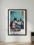 Courage Poster, Classic the Cowardly Dog Vintage Cartoon Art
