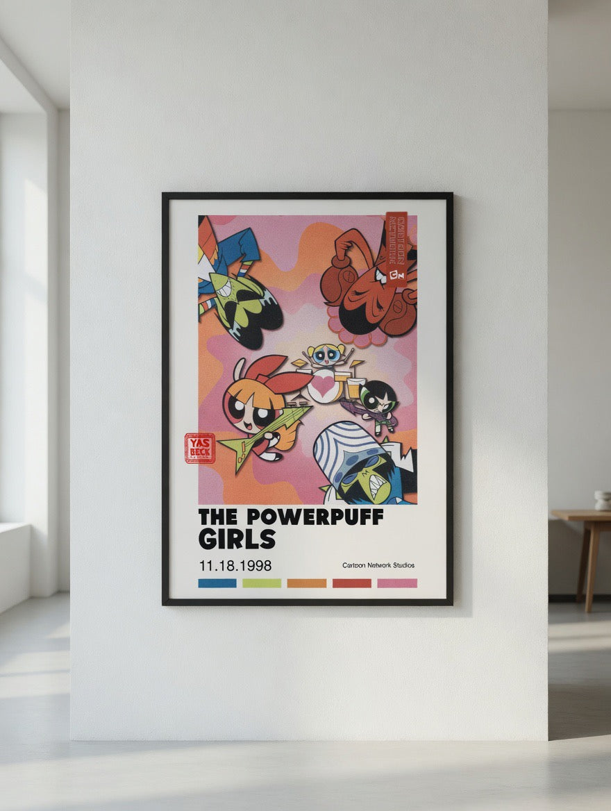 Powerpuff Girls Classic Poster | Vintage Cartoon Wall Art
