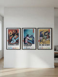Samurai Jack, Courage Dog, Ed Edd n Eddy Cartoon Posters (Set of 3)