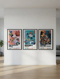 Samurai Jack, Courage Dog, Ed Edd n Eddy Cartoon Posters (Set of 3)