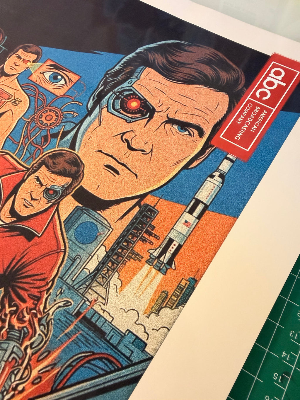 Six Million Dollar Man Poster - Vintage Lee Majors Print Wall Art
