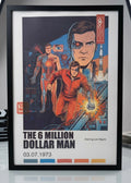 Six Million Dollar Man Poster - Vintage Lee Majors Print Wall Art