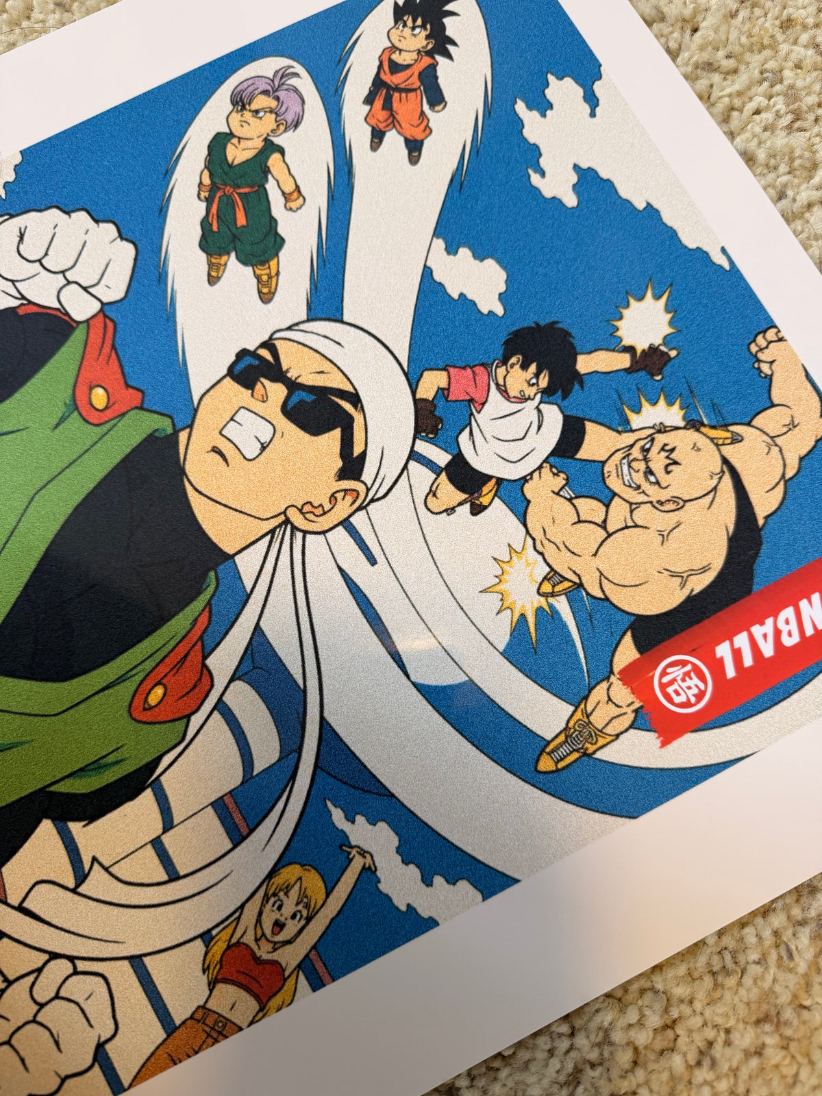 Dragon Ball Z Retro Poster Wall Decor Great Saiyaman