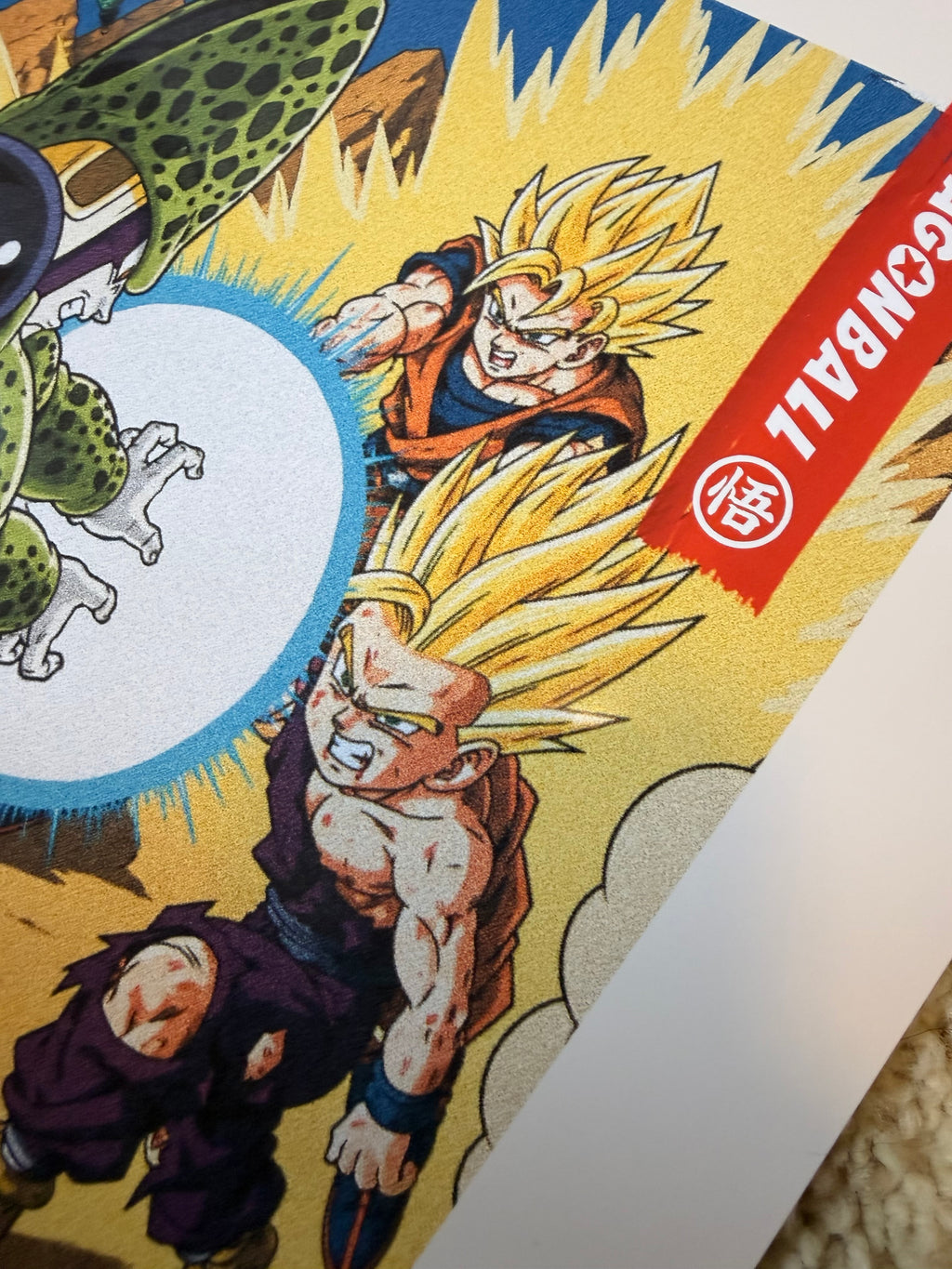 Dragon Ball Z Retro Poster Wall Decor Cell, Super Saiyan Gohan, and Super Saiyan Goku Two Sizes