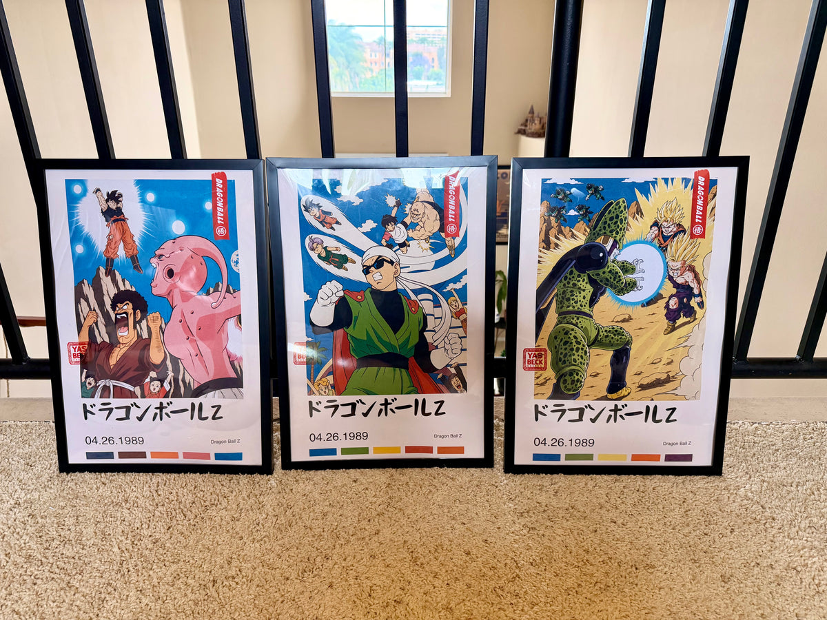 Dragon Ball Z Retro 1989 Poster Set of 3
