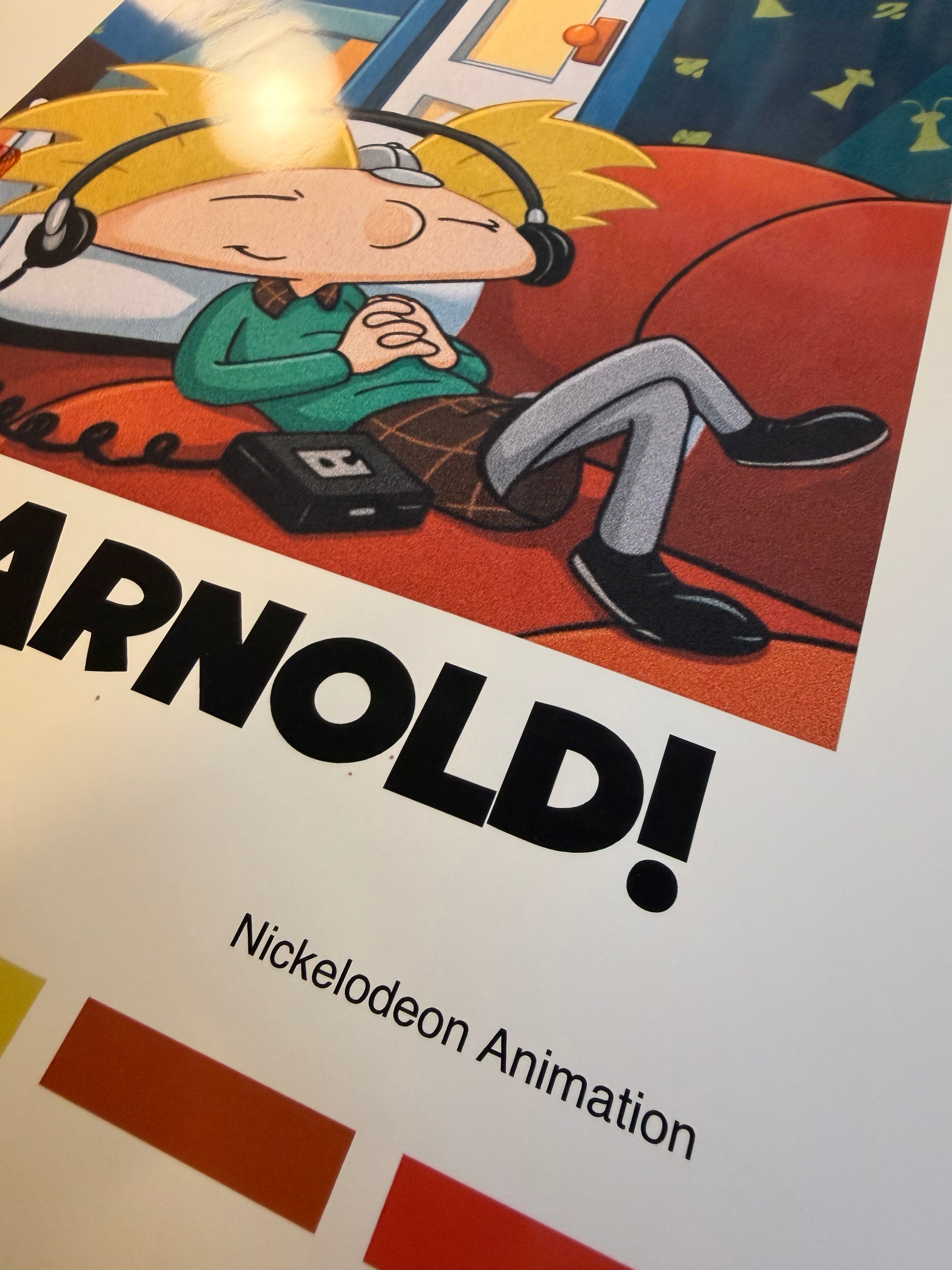 Hey Arnold Poster, Retro 90s Cartoon Art Print in Two Sizes