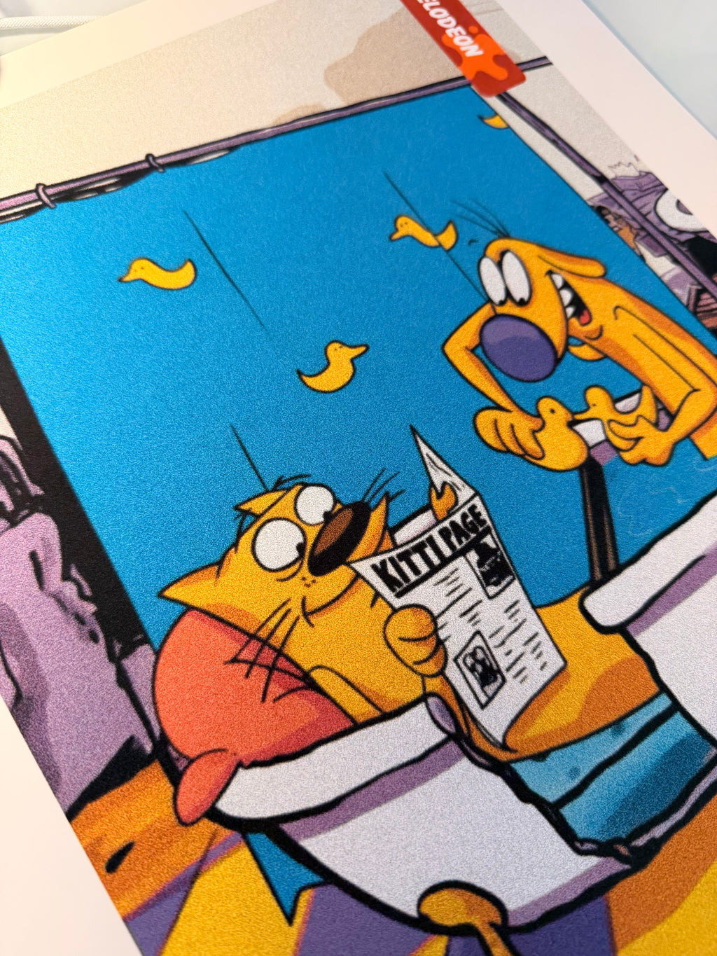 CatDog Art Print, Retro Nickelodeon Wall Art in 90s Style