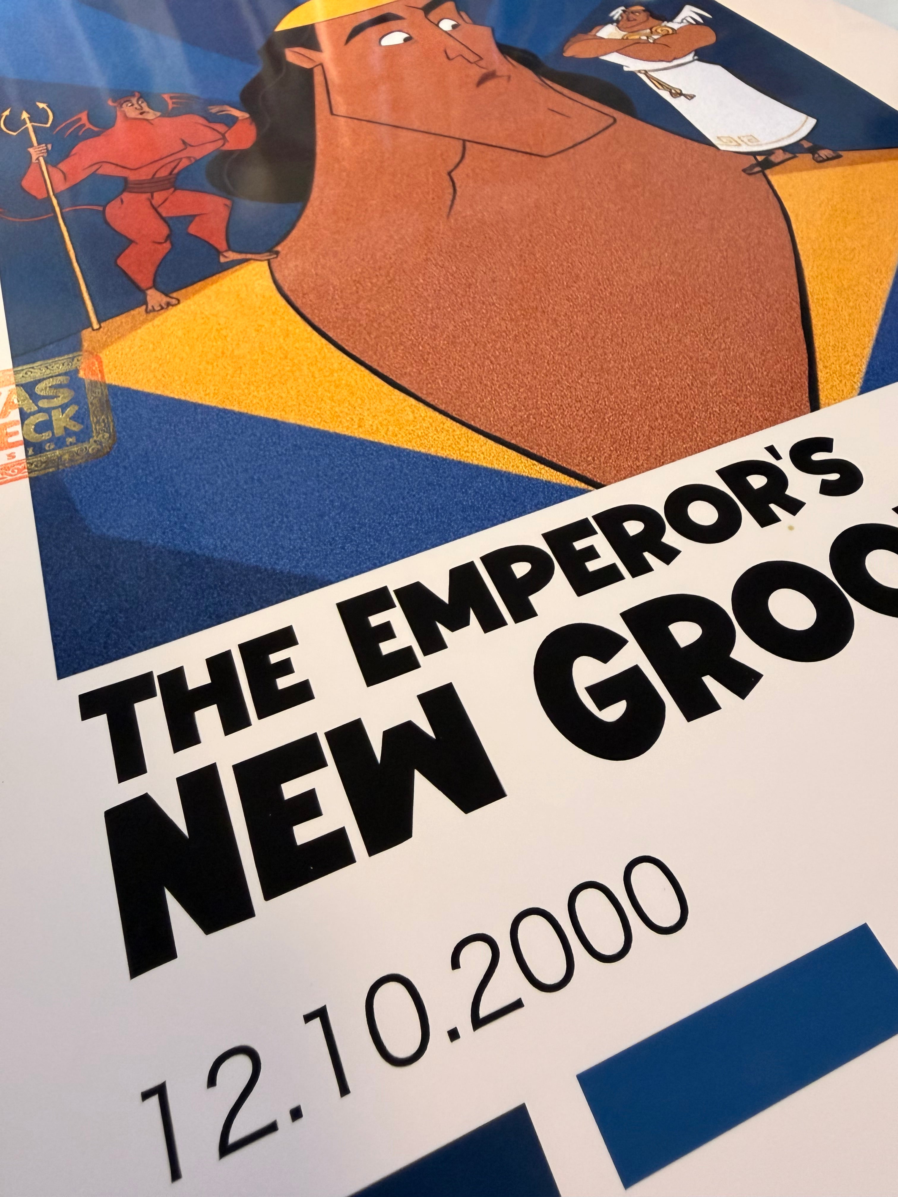 Emperors New Groove Poster, Kronk Retro Disney Art Print